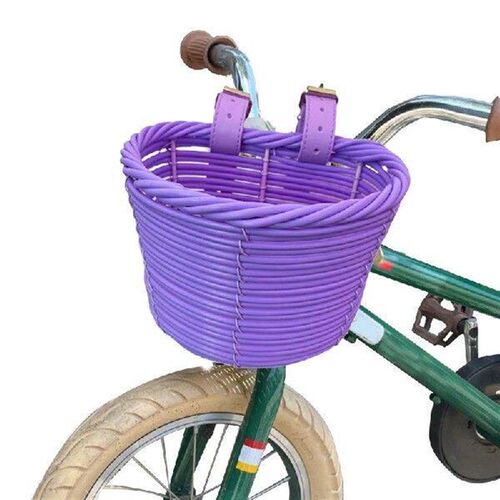 1pcs Bike Basket Artificial rattan Bicycle Storage