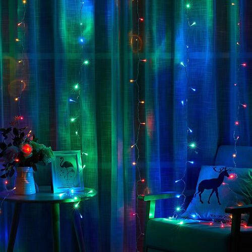 LED curtain light string Christmas holiday waterproof Starli