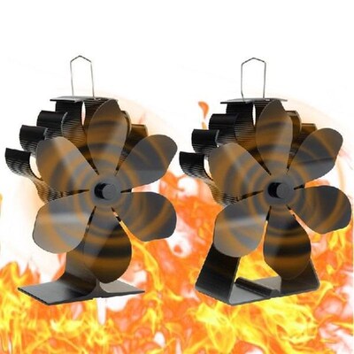 Heat Powered Stove Fan Fireplace Fans Circulating Warm Air