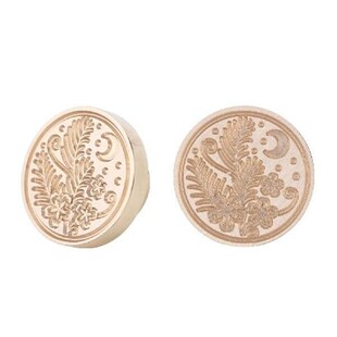 Retro Wax Stamp Sealing Custom Stamp  Plant Wood Wax Seal