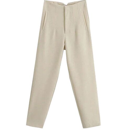 Women Chic Fashion With Seam Detail Office Wear Pant