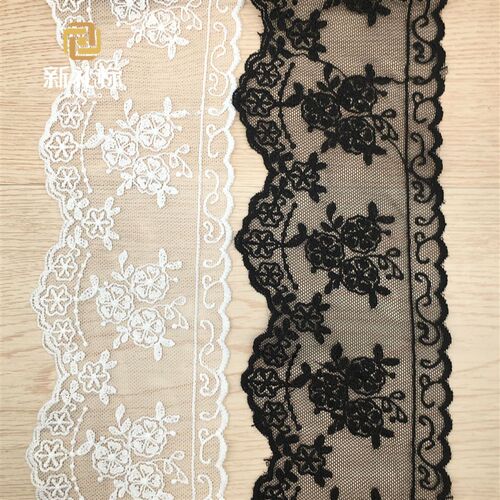 Milk silk embroidery bar code water soluble lace embroide