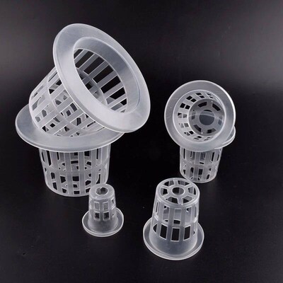 10Pcs Hydroponic Soilless Mesh Net Basket Plant Grow Nursery