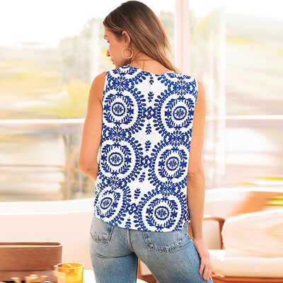 2025 lor-matching Round Neck Outer Wearing Vest Womens Fash