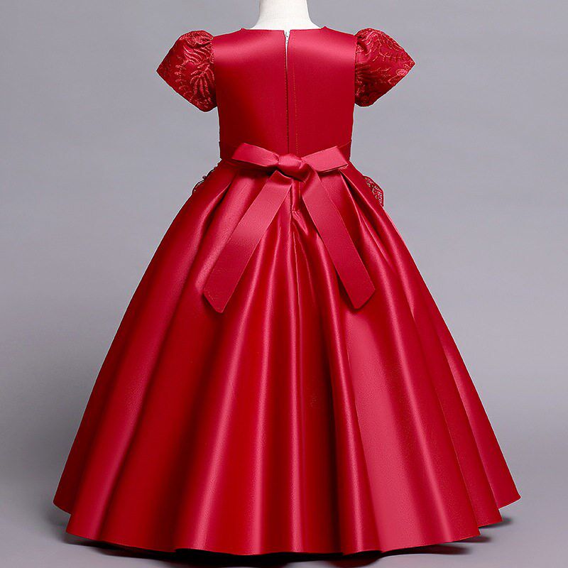 New Girls Kids Flower Elegant Fashion Princess Party Dresses
