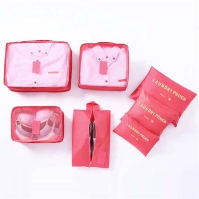 7PCS/Set Travel Organizer Storage Bags Suitcase Packing Set