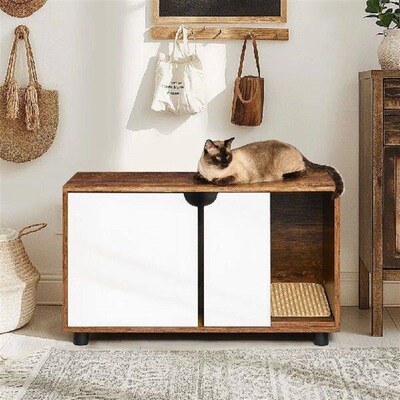US Litter Box Enclosure Modern Cat Litter Box Enclosure