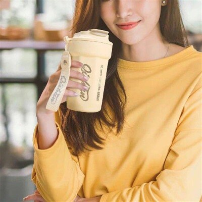 450ml Insulated Water Bottle Stainless Steel Thermal Coffee