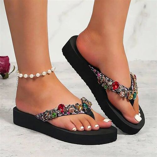 Platform Sandals Crystal Bohemian Sandals For Women Summer