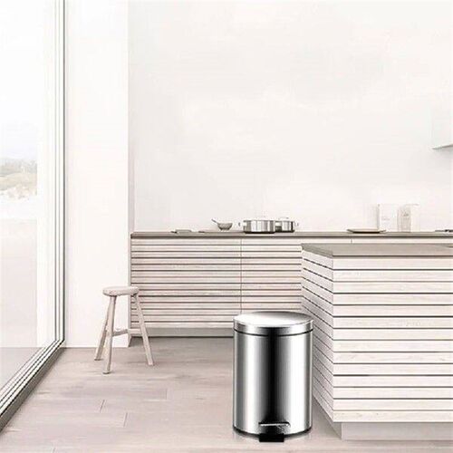 3L Garbage Can Trash Bin with Foot Pedal Quiet Closing Lid
