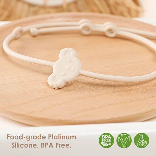 6 Pack Silicone Pacifier Clip, Toy Safety Straps for Baby ,