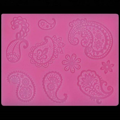 Lace pattern fondant silicone mold rim DIY cake baking decor