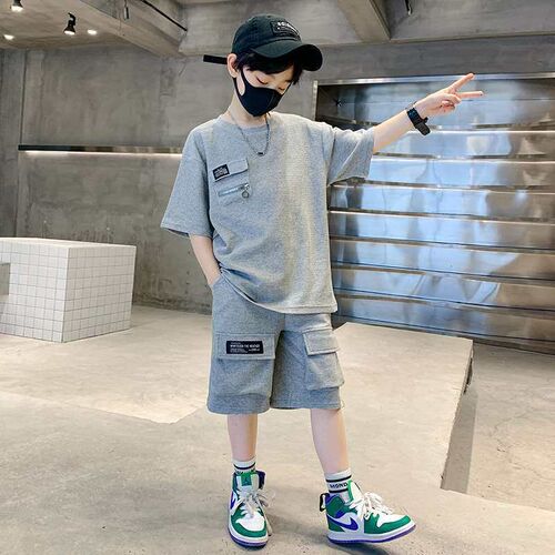 Boys Suit Summer Cotton New Childrens Summer Western Style