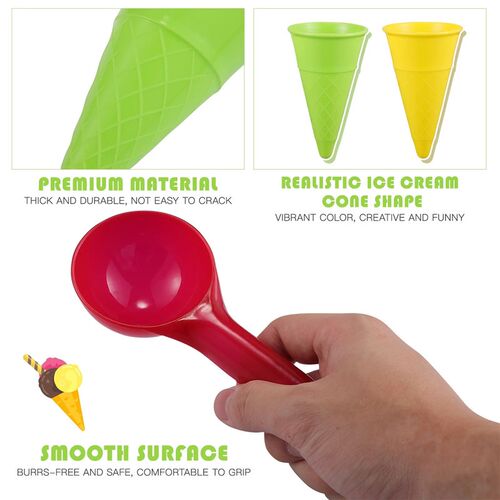 Ice Cream Toys Sand Beach Toy Kids Set Cones Cone Play Scoop