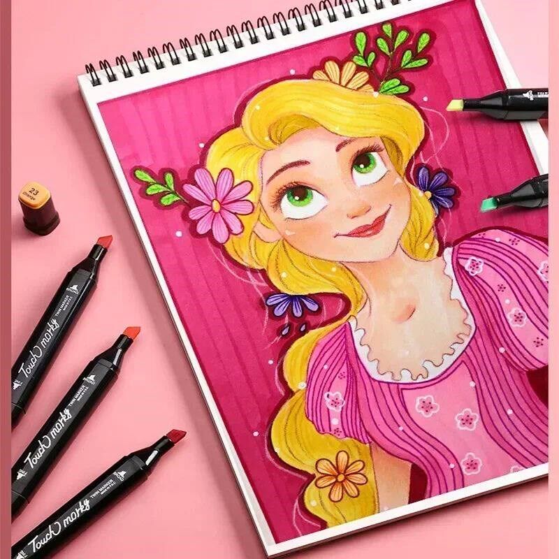Kids Gift 12/30 Colors Alcohol Felt Markers Pens Dual Tip Pe图片