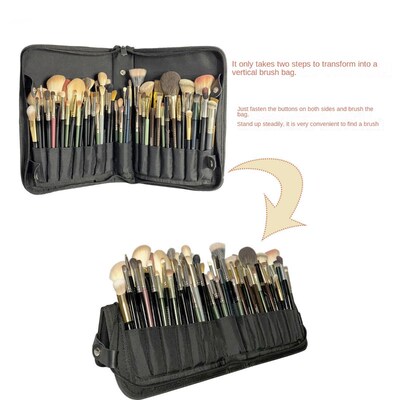 Women Foldable Makeup Brush Bag Organizer Female Travel Cosm