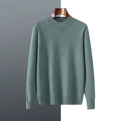 Womens Plus Size 5XL Half-Neck Pullover Loose Knitwear Bott