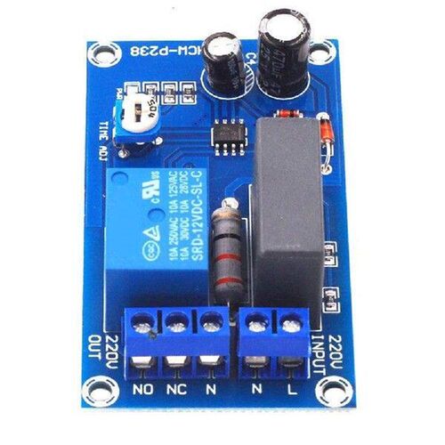 220V Circuit Board Adjustable Time Delay Relay Module Input