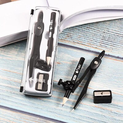 3Pcs Set Art Design Metal Compass Geometric Drawing Tool