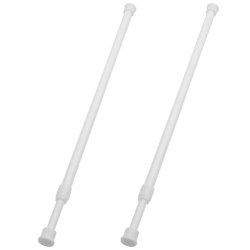 2 Pcs Telescopic Rod Poles Spring Tension Adjustable Sliding