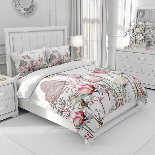 Bedding Three-piece Custom Quilted Bed ver Digital Printing