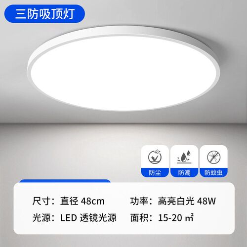 Three-proof Ceiling Lamp Wide Voltage 85-265v Modern Simple