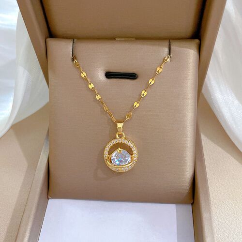 [Titanium Steel] Light Luxury Planet Elegant Micro Diamond N