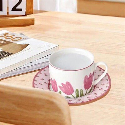Cup & Saucer Sets Flower Mug Porcelain Tea Set Tea Cup With