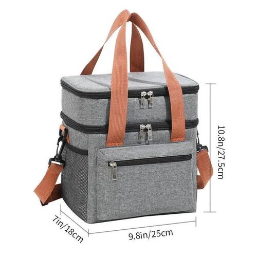Multifunctional Double Ler Tote Cooler Lunch Bag for Women M