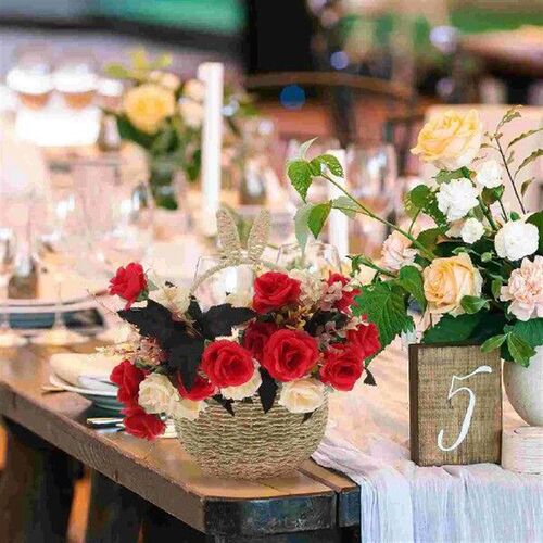 Rabbit Flower Basket Woven Hand Multi-function Candy Fruit