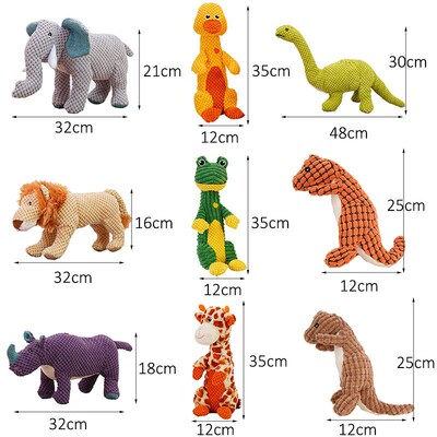 Squeaky Pet Toys for Medium Large Dogs Plush Puppy Big Dog C