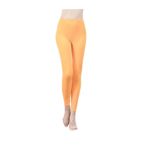 INDJXND Neon Stch Leggings White High Wist Women Push Up