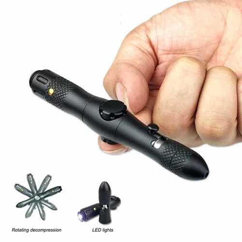Multifunction Self Defense Tactical Pen with LED Light Emerg
