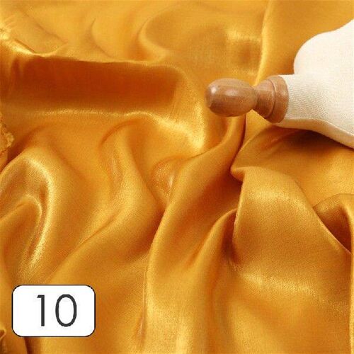 Colored Glaze Silk Satin Gradient Fabric Shiny Bright Silky