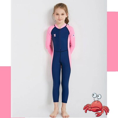 Children Diving Surfing Suit Long-Sleeved One-piece Snorkeli