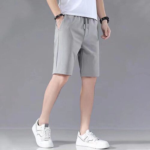 Hongxinjie Straight Shorts Mens Thin Ice Silk Quick-drying