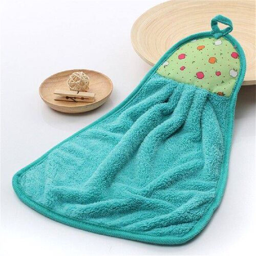 5Pcs Coral Fleece Towel Wear Resist Hangable Thicken Towel