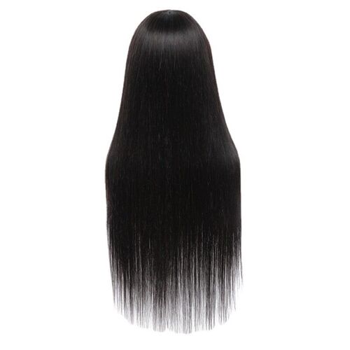 Wig Female Long Hair High Temperature Silk Full Head ver Bla