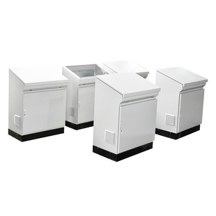 单联体琴式斜面操作台布线箱PLC控制柜电控柜配电柜触摸屏监控台