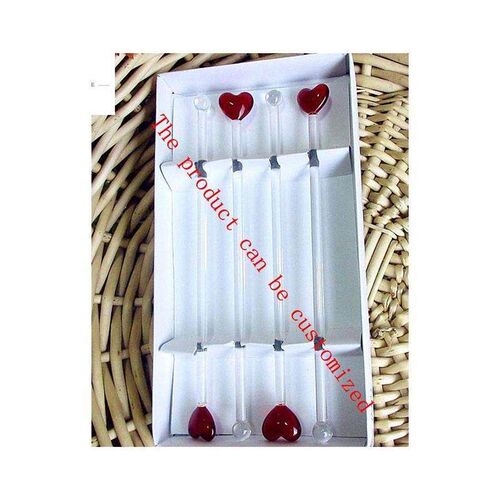 Marine animals Figurines Cocktail Wine Glass Stirring Sticks