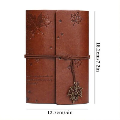 Vintage Leather Journal Refillable Old Style Personal
