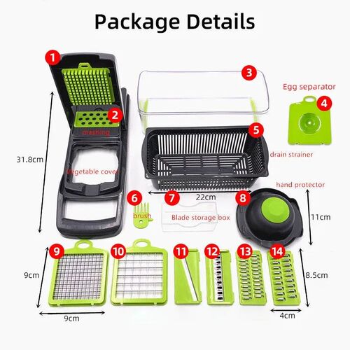 Multifunctional Vegetable Cutter Fruit Slicer Grater Shredde
