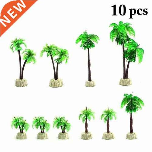 10 Pieces Mini Fake Artificial Aquarium Decor Plants Water