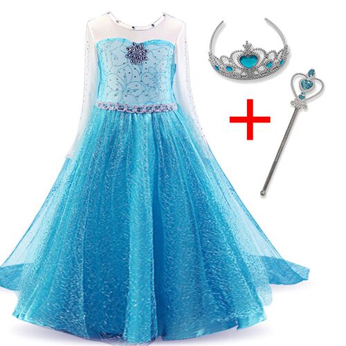 Girls Princess Costume For Kids Halloween Dress Disfraz Chil