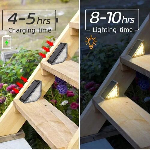 LED Step Lamp Stair Light Outdoor IP67 Waterproof Solar Ligh