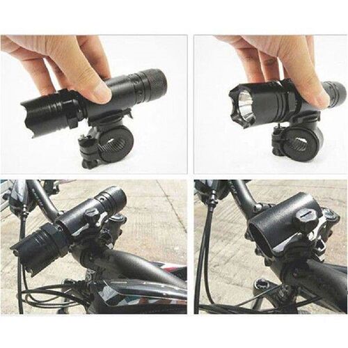 Mountain Bike Light Bracket 360 Degree Bicycle LED