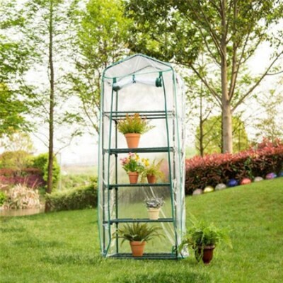 Home Courtyard Greenhouse PVC Cover Small Outdoor Garden Tra