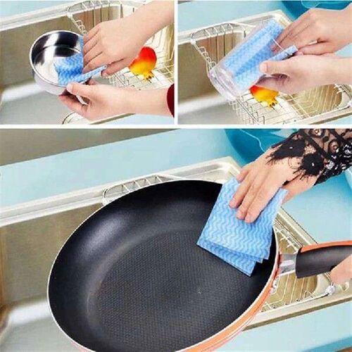 4 Roll Of 200 Disposable Cleaning Cloth,Reusable Kitchen