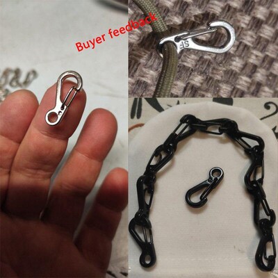10Pcs/lot Mini Carabiner Keychain Camping Gadgets EDC Surviv