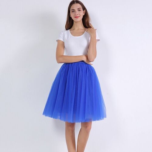 5 Layers Fashion Tulle Skirt Pleated TUTU Skirts Womens Loli